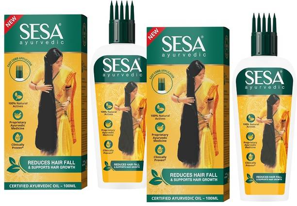 SESA Ayurvedic Hair Growth Oil with 18 Rare Herbs Prevents Hair Fall Hair Oil