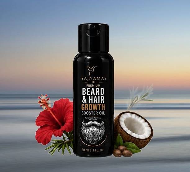 YAJNAMAY Lightweight Beard & Hair Nourishing Oil for Men Pack of 1 Hair Oil
