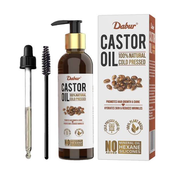 Dabur 100% Natural Cold Pressed Castor Oil Hair Oil
