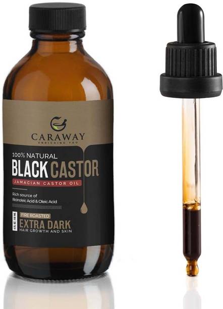 Caraway Jamaican Black Castor Oil for Hair Growth, Eyelash & Eyebrow Care Hair Oil
