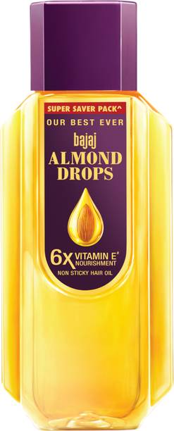 BAJAJ Almond Drops with 6X Vitamin E Nourishment for 2X Hairfall Reduction Hair Oil