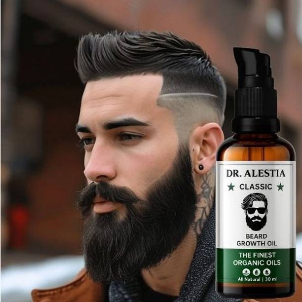 dr. alestia Beard Oil For Beard Hair Growtth and for Men  Hair Oil