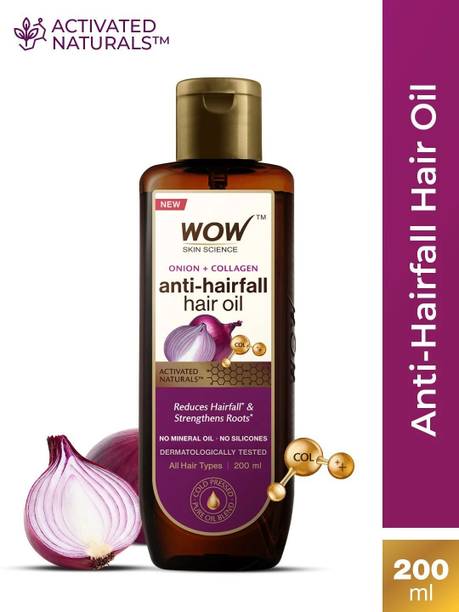 WOW SKIN SCIENCE Onion & Collagen Anti-Hairfall Hair Oil | Nourishes Scalp & Stimulates Roots Hair Oil
