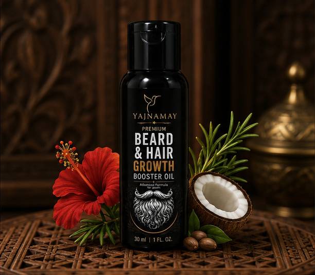 YAJNAMAY Natural Beard & Hair Growth Booster Oil Daily Care Pack of 1 Hair Oil
