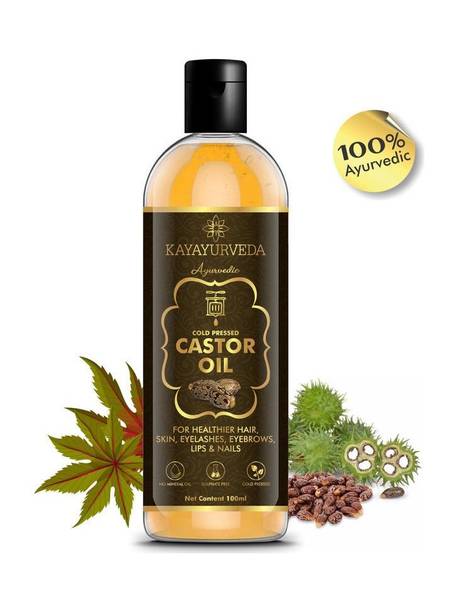 KAYAYURVEDA Cold-Pressed 100% Pure Castor Oil Hair Oil