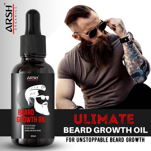 Arsh Organics 100% Natural beard hair oil -30 ml Hair Oil