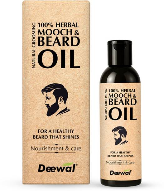Deewal Beard Oil | 100% Herbal Mooch & Beard Oil for Men | Growth & Softening Hair Oil