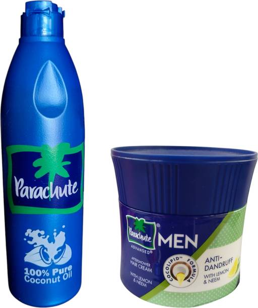 Parachute Coconut hair oil + hair cream aftershower ant...