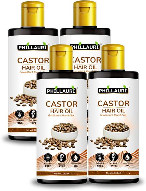 Phillauri Castor Oil Cold Pressed To Support Hair Growth  Hair Oil