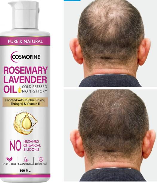 cosmofine Rosemary & Lavender Oil Controls Dandruff Adds Natural Shine Hair Oil