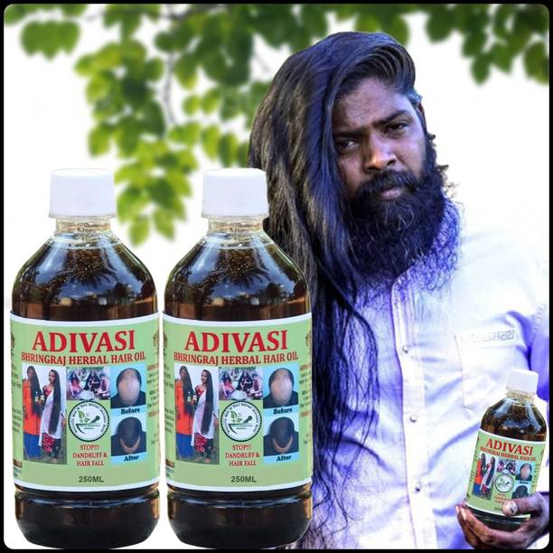 Adivasi BHRINGRAJ HERBAL SHINY Loss oil Hair Oil�250 ML_HO265 Hair Oil