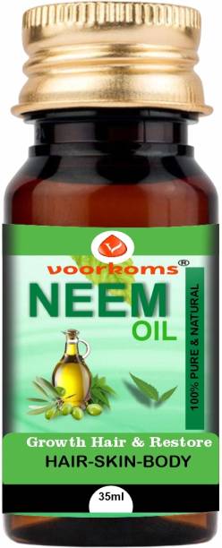 voorkoms Pure Neem Oil Antimicrobial, Moisturizing, Therapeutic Herbal Oil Hair Oil