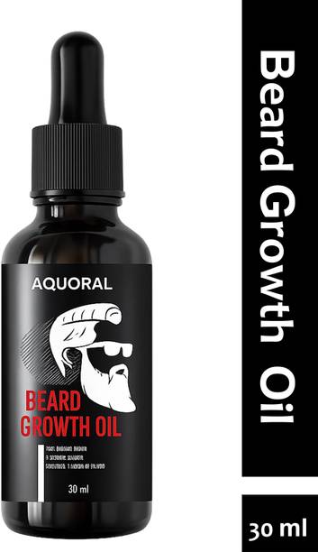 AQUORAL 100% Natural Beard Growth Oil - No SLS, No Paraben  Hair Oil