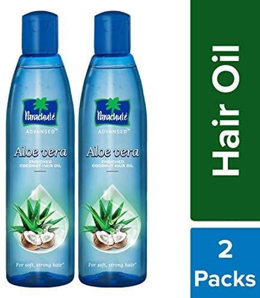 Parachute advansed aloe vera enriched coconut hair oil 250ml- pack of 2 [500ml] Hair Oil