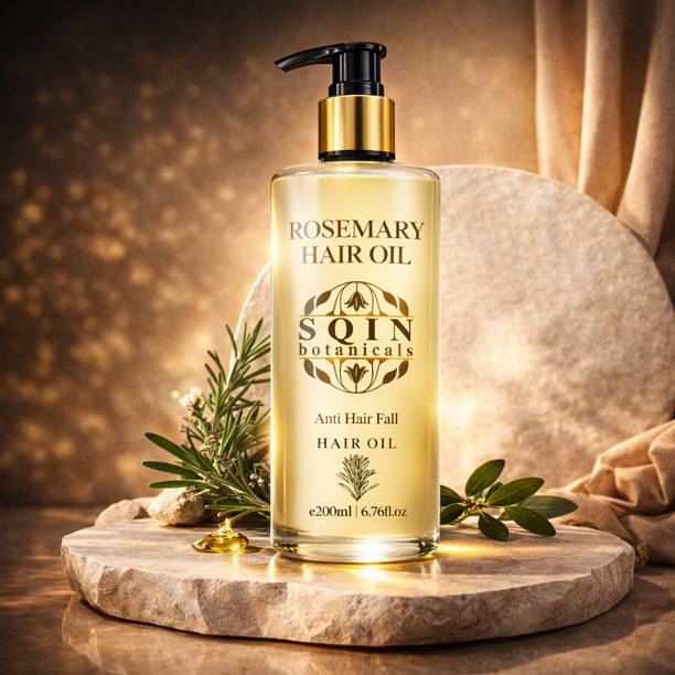 Sqin Botanicals Rosemary Hair Oil 200ml | Hair Growth & Hair Fall Control Hair Oil
