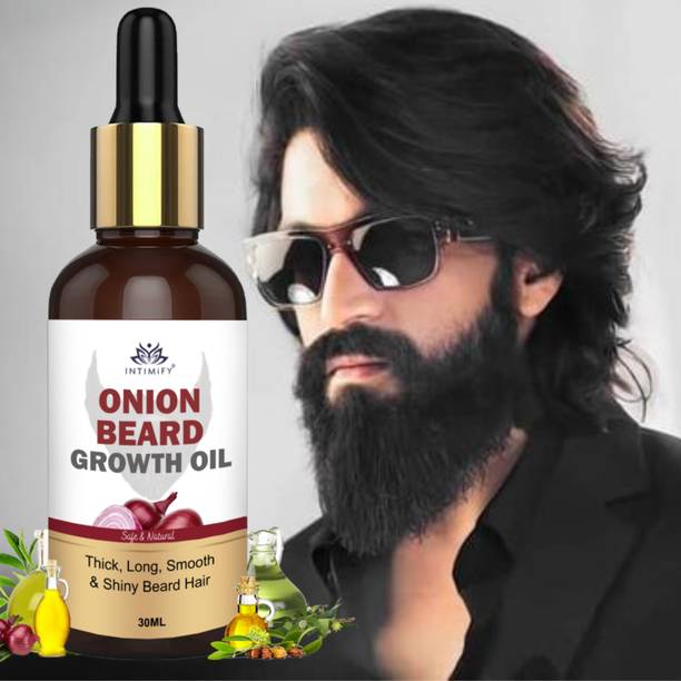 INTIMIFY Onion Beard and Moustache growth oil with Jajoba Oil For Men & Boys 30 ml Hair Oil