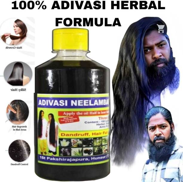 Adivasi 108 jdibutti Ayurvedic Privents Hair fall & Hair Growth Hair Oil (500 ml) Hair Oil