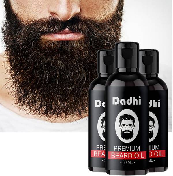 Dadhi Beard Oil – 50ml Plant-Based Nourishment for Facial Hair (Pack of 3) Hair Oil