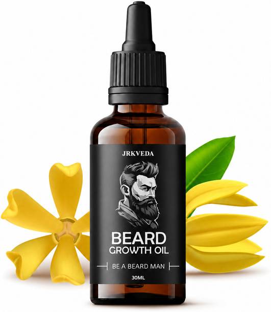 JRKVEDA Beard Care Oil for Men Natural Beard Growth Support Hair Oil