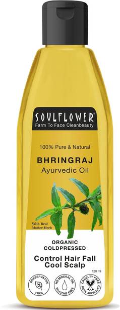 Soulflower Coldpressed Bhringraj | Hairfall Control | Root Strength & Cool Scalp Hair Oil