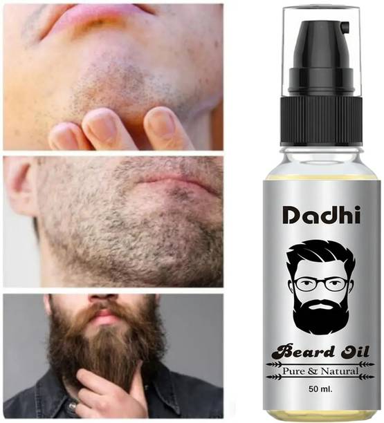 Dadhi Premium Beard Oil Silver for Soft, Thick & Fuller Beard – 50ml Hair Oil