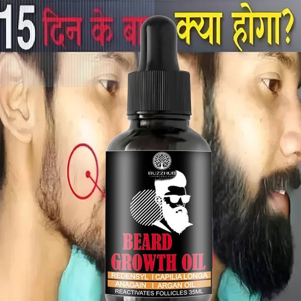 Buzzhub BeardGro Beard Growth Hair oil-10X Extra Beard  Hair Oil