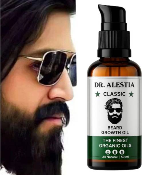 dr. alestia Premium Beard Growth Oil for Strong and Healthy Beard Growth Hair Oil
