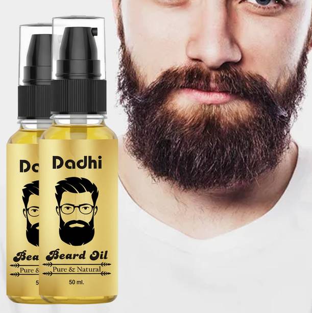Dadhi Beard Growth Oil 50ml Pack of 2 | Thick & Strong Beard Hair Oil