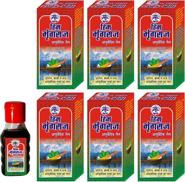 Bhimseni Karyalay Him Bhringraj Ayurvedic Oil 50 ml (PACK OF 6) Hair Oil