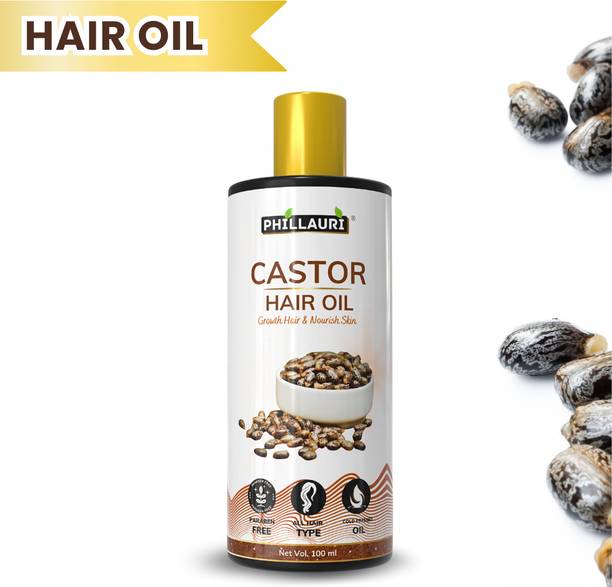 Phillauri Castor Hair Oil For Hair And Scalp Care With Lightweight And Smooth Texture Hair Oil