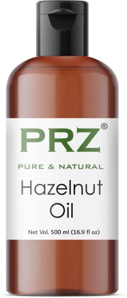 PRZ Hazelnut Cold Pressed Carrier Oil (500ML) - Pure Natural & Undiluted For Skin Care & Hair Care Hair Oil