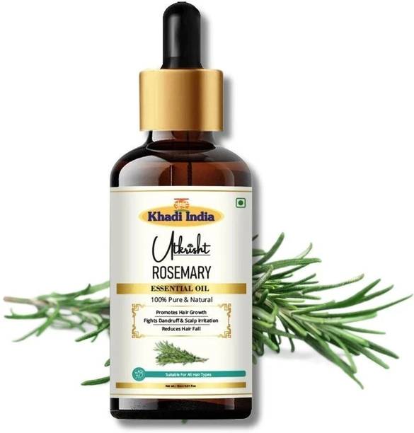 Utkrisht Khadi 100% Natural Rosemary Essential oil for Hair Growth, Anti Hair Fall Hair Oil