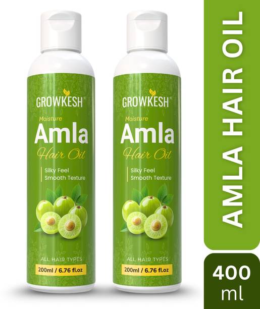 Growkesh Amla Hair Oil Suitable For All Hair Types With Comfortable Daily Application Hair Oil