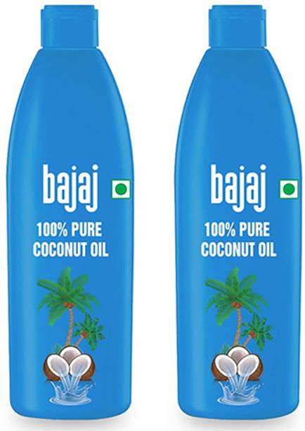 BAJAJ Coconut Oil 600ml Pack of 2 Hair Oil