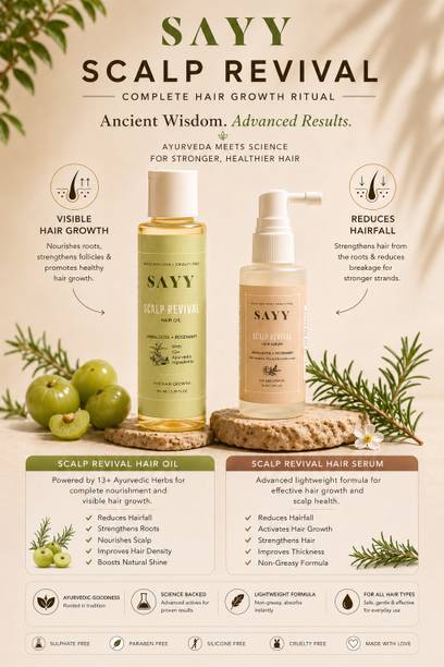 SAYY Combo Of Scalp Revival Hair Serum 50 ML For Stronger Roots Rosemary Oil 100 ML Hair Oil