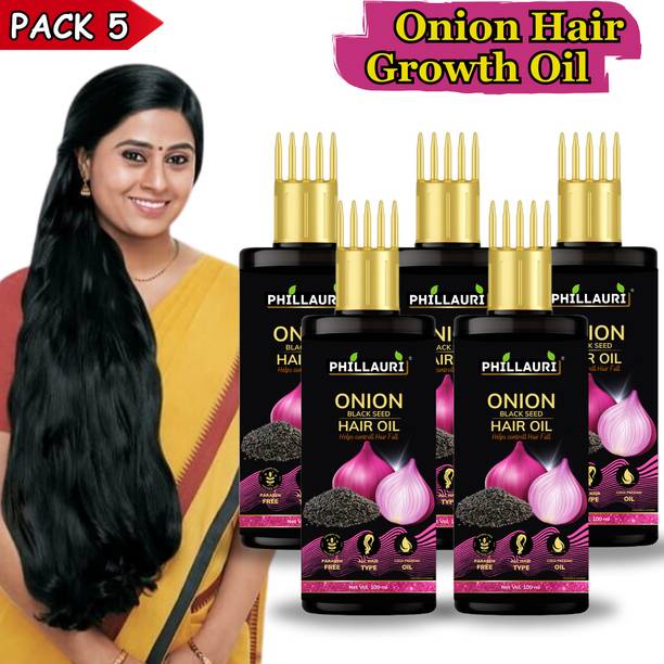 Phillauri Onion Blackseed Hair Strength, Growth, and Shine for Vibrant, Healthy Tresses Hair Oil