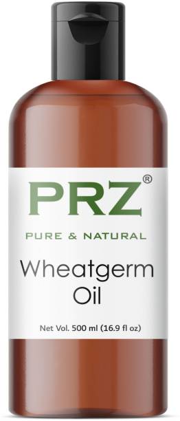 PRZ Wheat Germ Cold Pressed Carrier Oil (500ML) - Pure Natural & Aromatherapy Oil For Skin Care & Hair Care Hair Oil