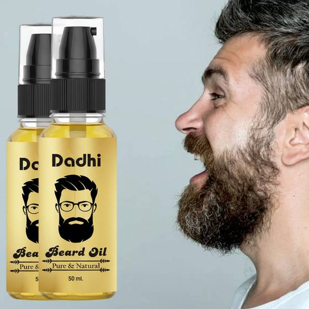 Dadhi Beard Growth Oil 50ml Pack of 2 | Natural 11 Oil Blend Hair Oil