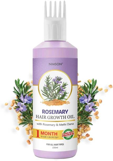Nimson Rosemary Hair Growth Oil Controls Hair Fall (150 ml Oil + 30 ml Shampoo Free) Hair Oil