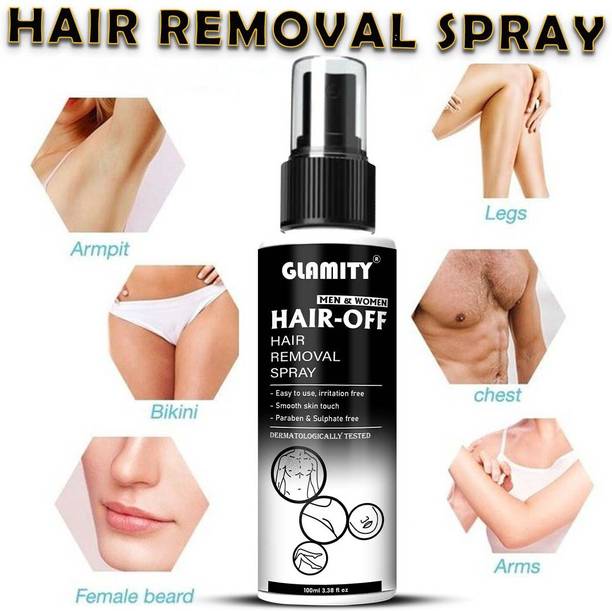 GLAMITY Hair Removal Spray for Men & Women Full Body Hair Removal222 Spray