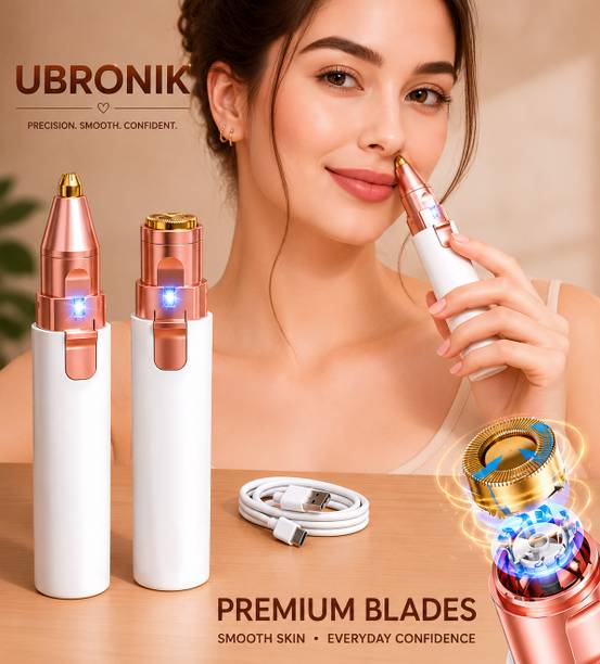 UBRONIK 2 in 1 Rechargeable Lipstick Shape Facial Hair ...