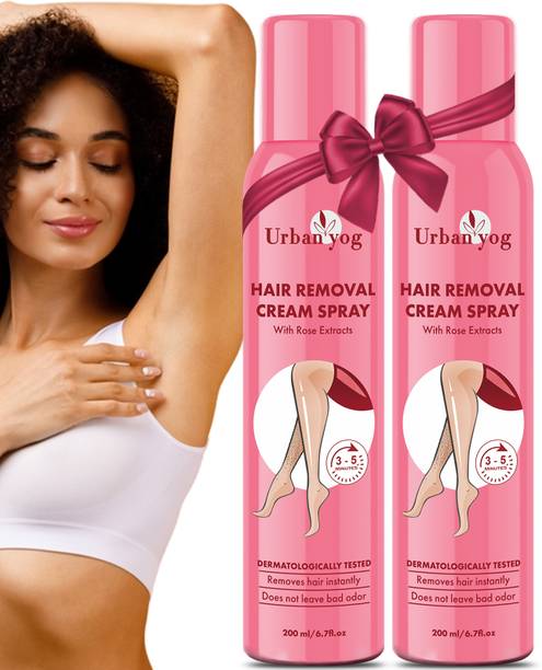 URBANYOG Hair Removal Cream Spray for Women - Rose Flavor Spray