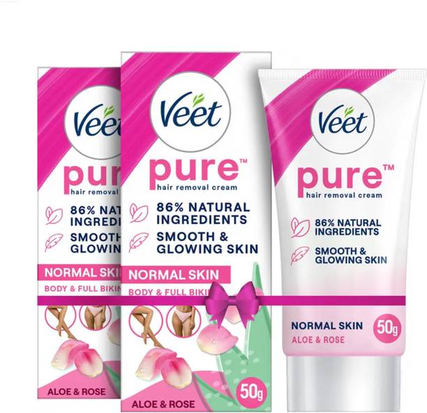 Veet Pure Hair Removal - Normal Skin Cream 50g,Set Of 2 Cream Cream