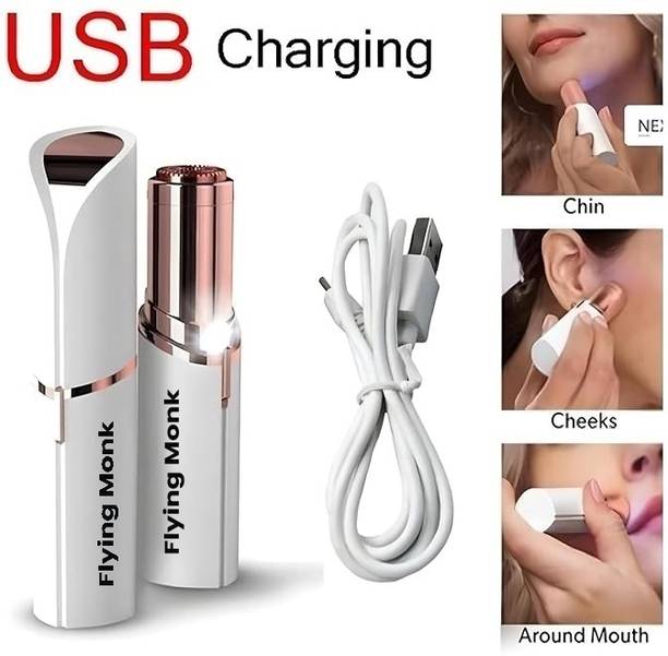 Flying monk Lipstick Shape Electronic Facial Hair Remover Shaver Waxing Strips