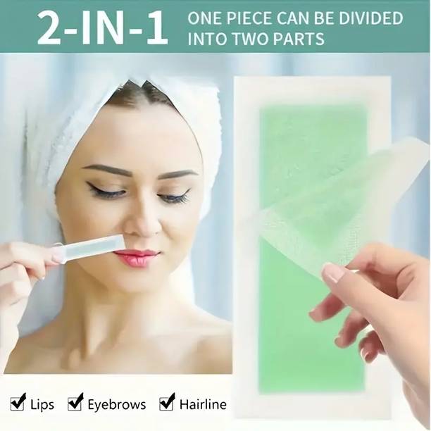 GULGLOW99 Hair Removal Waxing Strips For Eyebrows Face Upper Lip Chin Strips