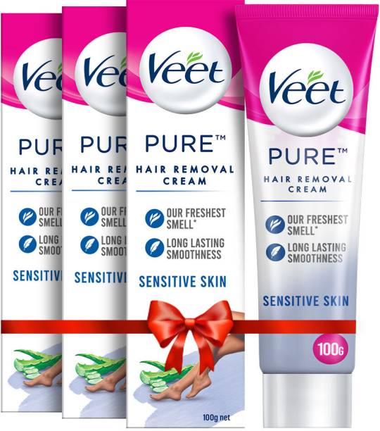 Veet Pure Hair Removal - Sensitive Skin Cream 100g,Set Of 3 Cream