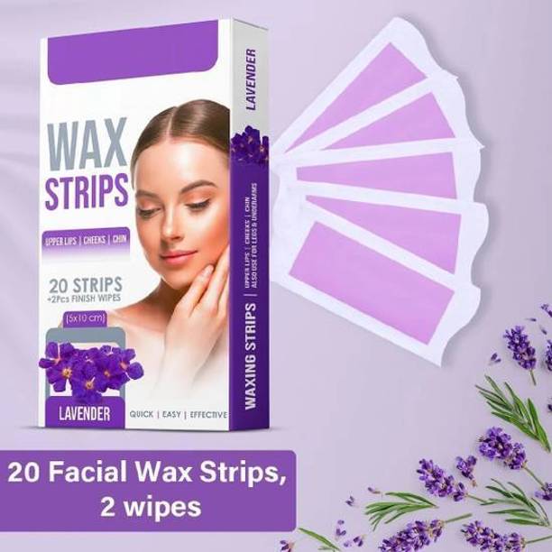 fidosta Facial Wax Strips|Face,Upper Lip & Chin Facial Wax |With Lavender Extract Strips