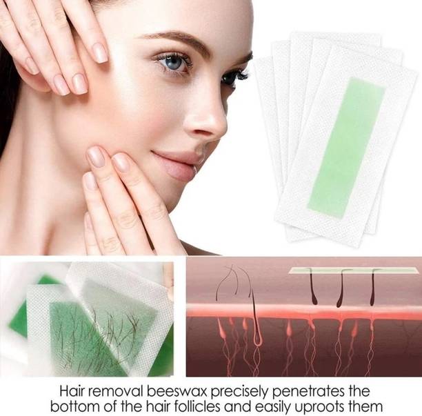 AFARAXIA best Facial Wax Strips | Ready-To-Use Facial Wax Strips | Face, Cheek, Strips