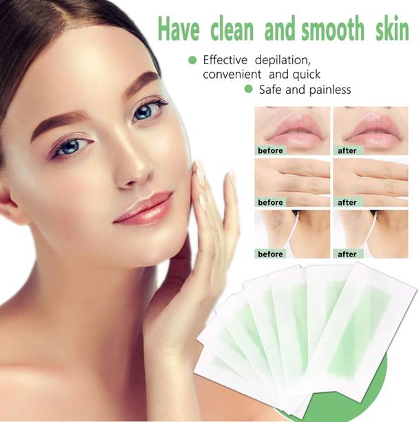 manasona Facial Wax Strips Quick & Effective Hair Removal Strips Women All Skin Types Strips