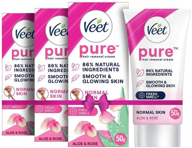 Veet Pure Hair Removal Normal Skin Cream, Pack Of 3 Cream